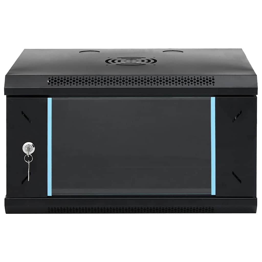 Netzwerkschrank mit Speicher Grau 60 x 45 x 28 cm Stahl