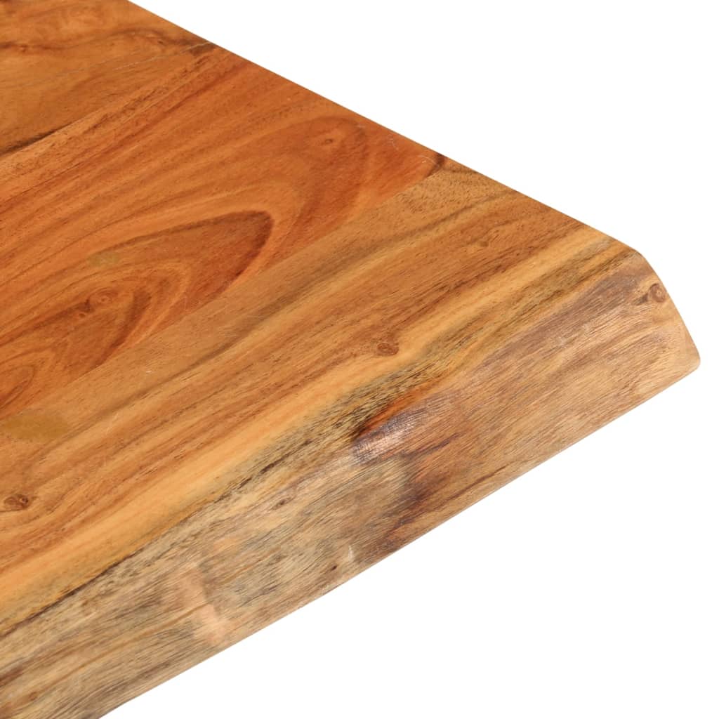 Tischplatte 40x40x2,5 cm Rechteckig Massivholz Akazie Baumkante