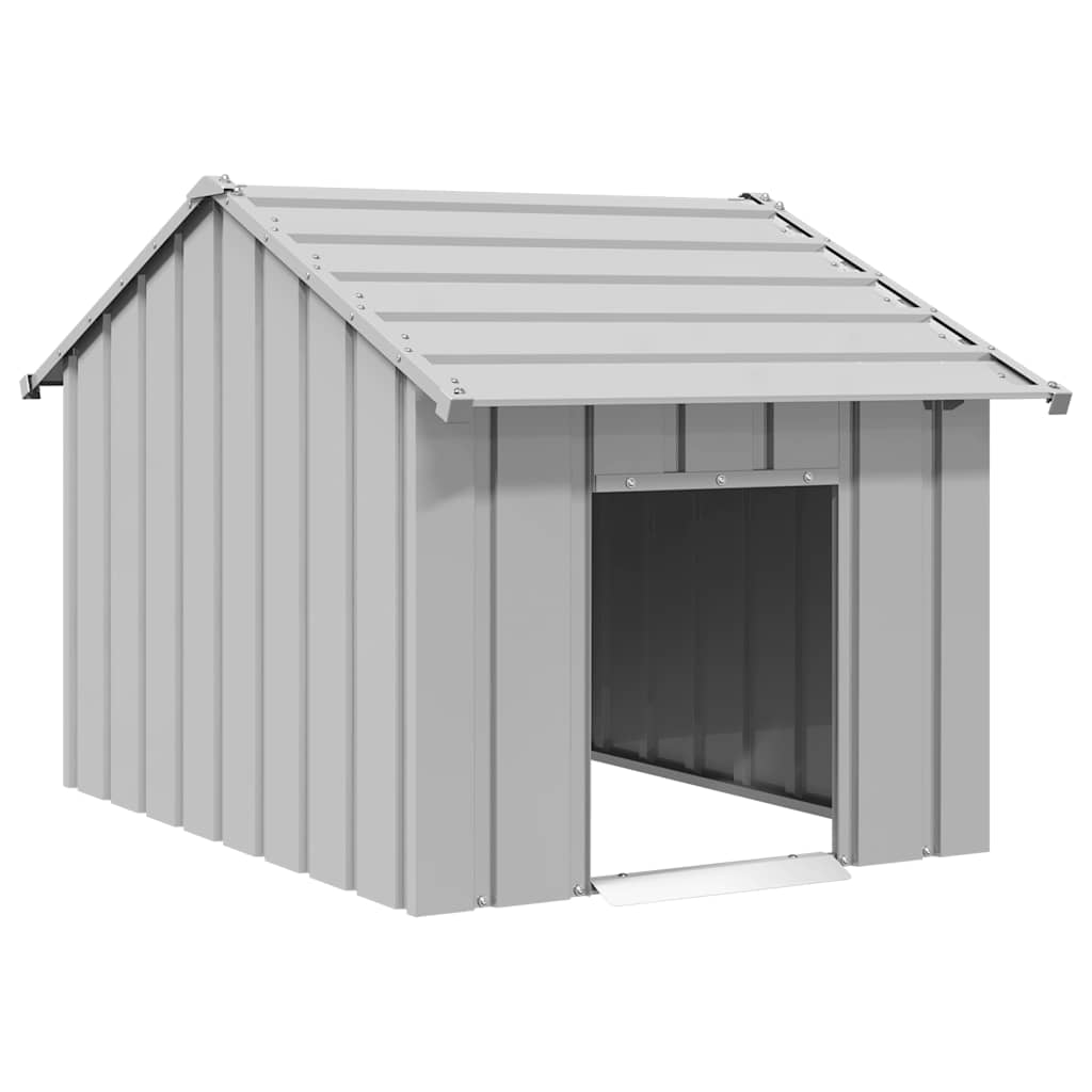 Hundehütte mit Dach 85x107x81 cm Verzinkter Stahl