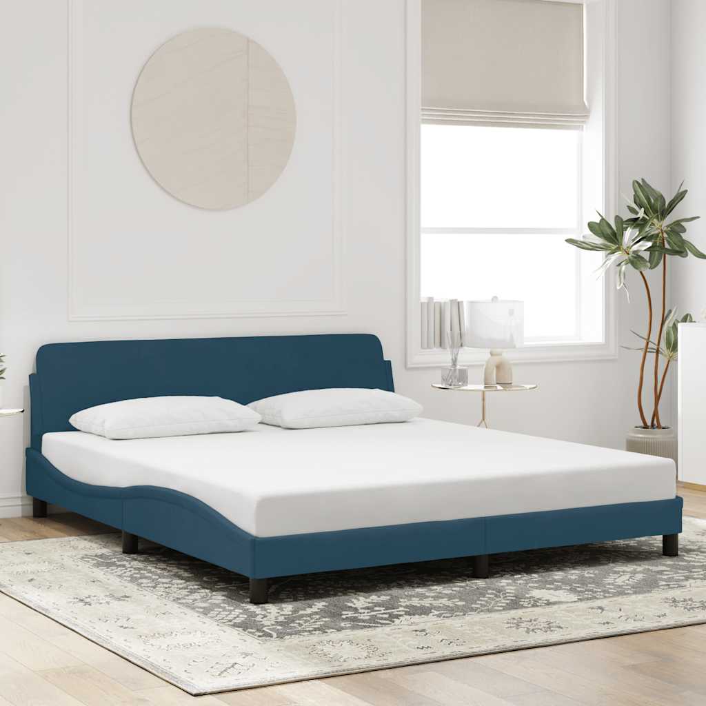 Bettgestell "Dover" Hellgrau 80x200 cm Samt