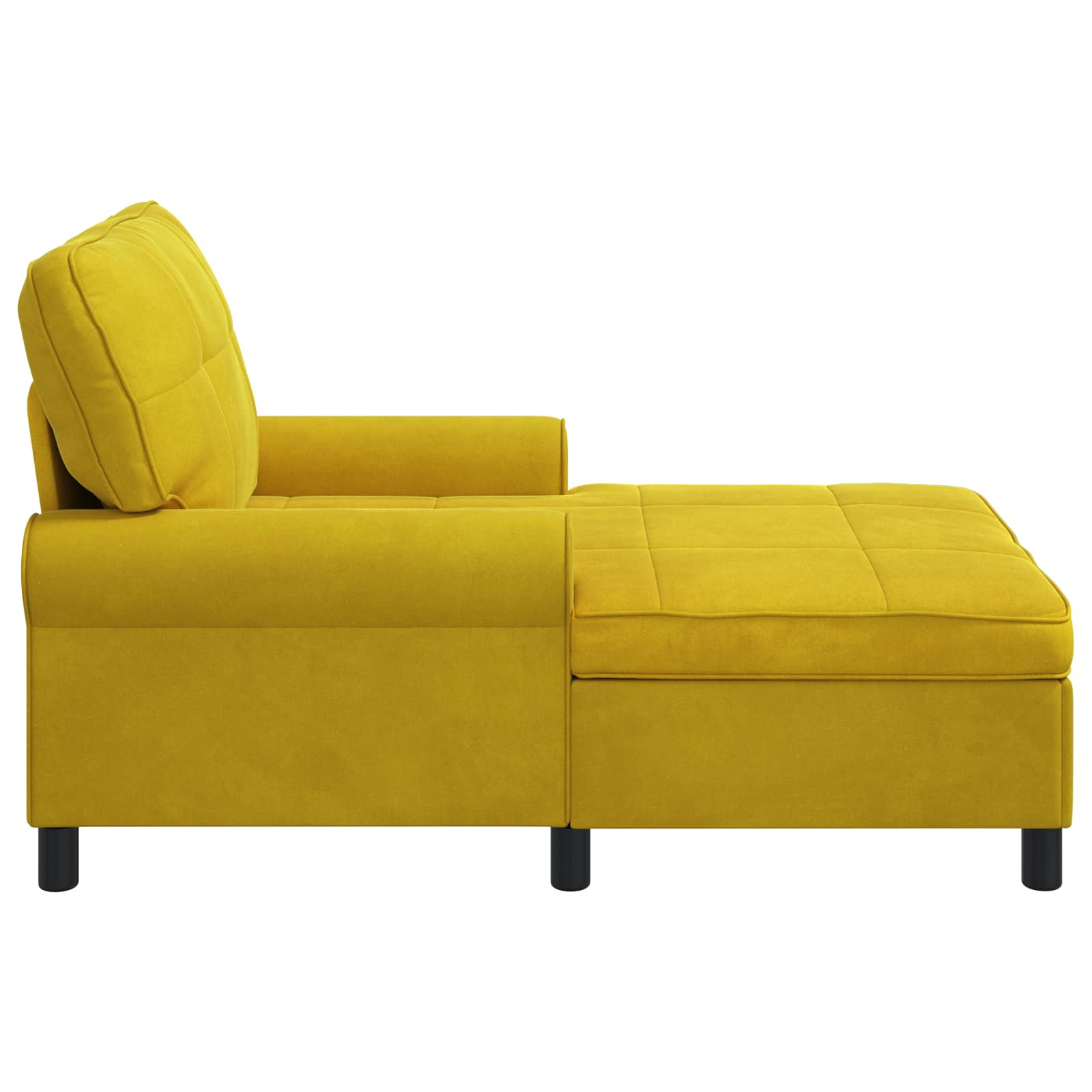 Lounge-Liege mit Kissen Hellgrau 91 x 157 x 91 cm Samt