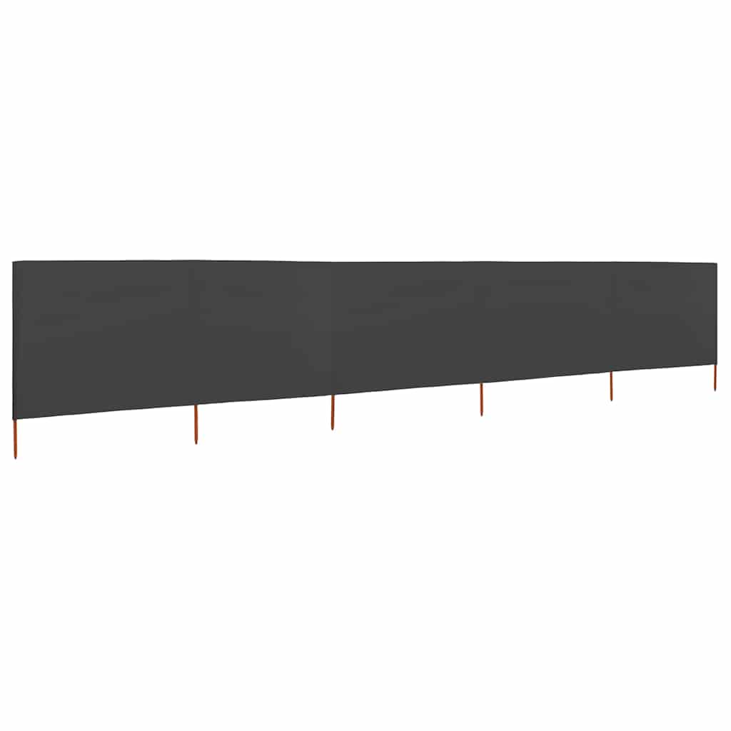 3-teiliges Windschutzgewebe 400 x 120 cm Weiß
