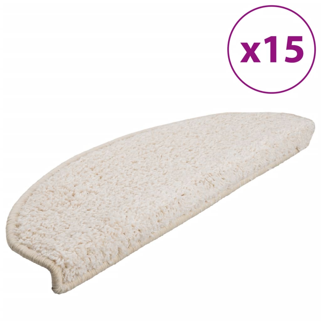 Stufenmatten 15 Stk. 56x17x3 cm Grau Halbrund