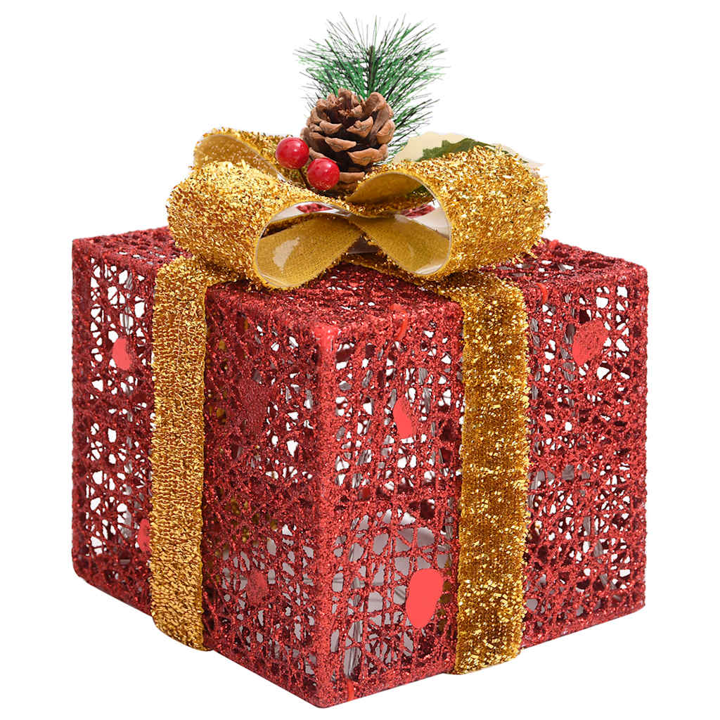 Geschenkboxen Deko-Set 3 Stk. Weiß Outdoor Indoor