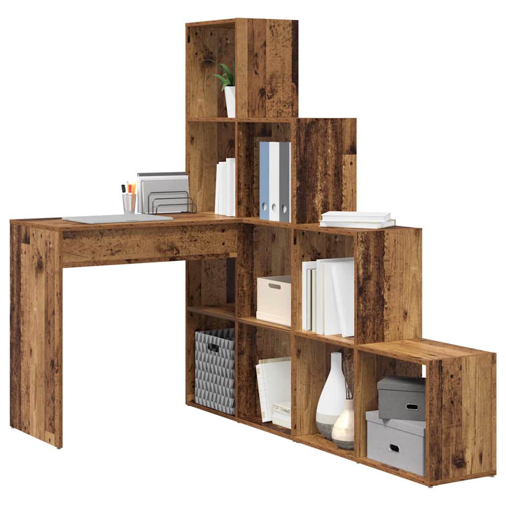 Eck-Schreibtisch Schwarz Eichen-Optik 101,5 x 149,5 x 149,5 cm