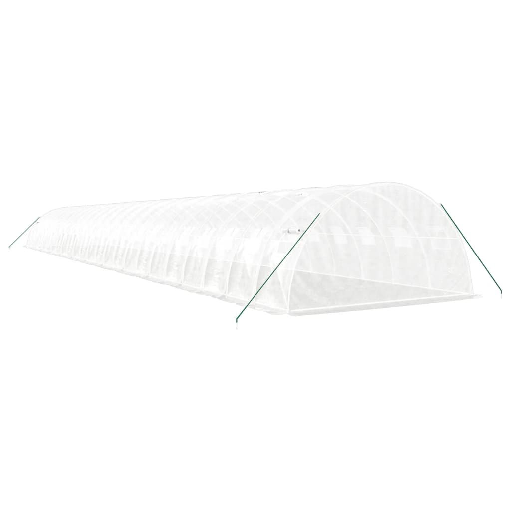 Gewächshaus mit Stahlrahmen Grün 8 m² 4x2x2 m