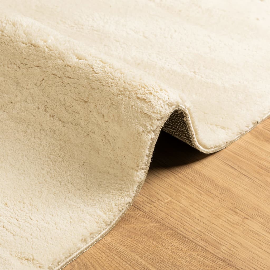 Teppich HUARTE Kurzflor Weich und Waschbar Anthrazit 60x110 cm