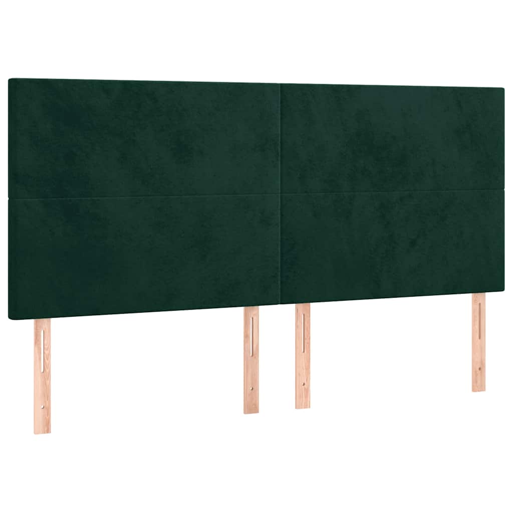 Kopfteil Hellgrau 80x5x118/128 cm Samt