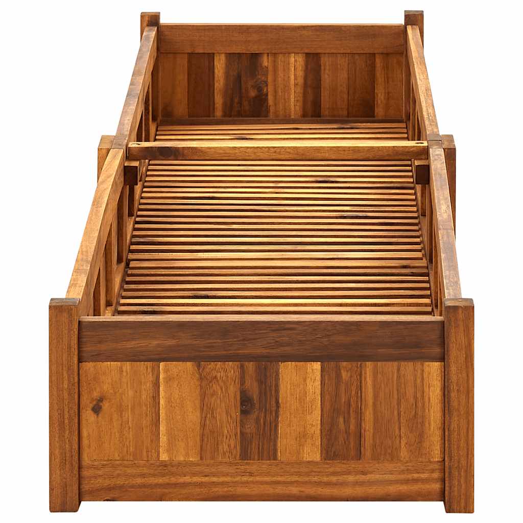 Garten-Hochbeet Akazienholz 76x27,6x25 cm