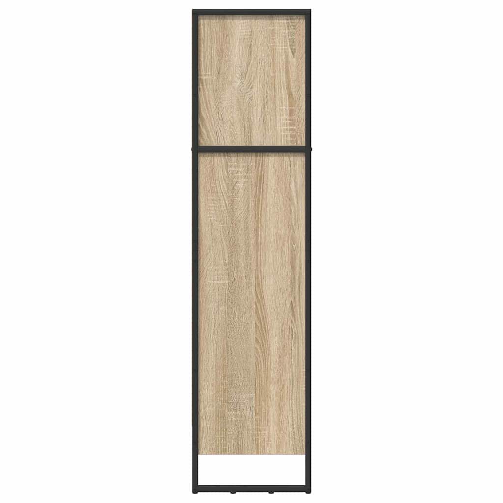 Bücherregal 2 pcs Schwarz Eichen-Optik 60 x 30 x 189,5 cm