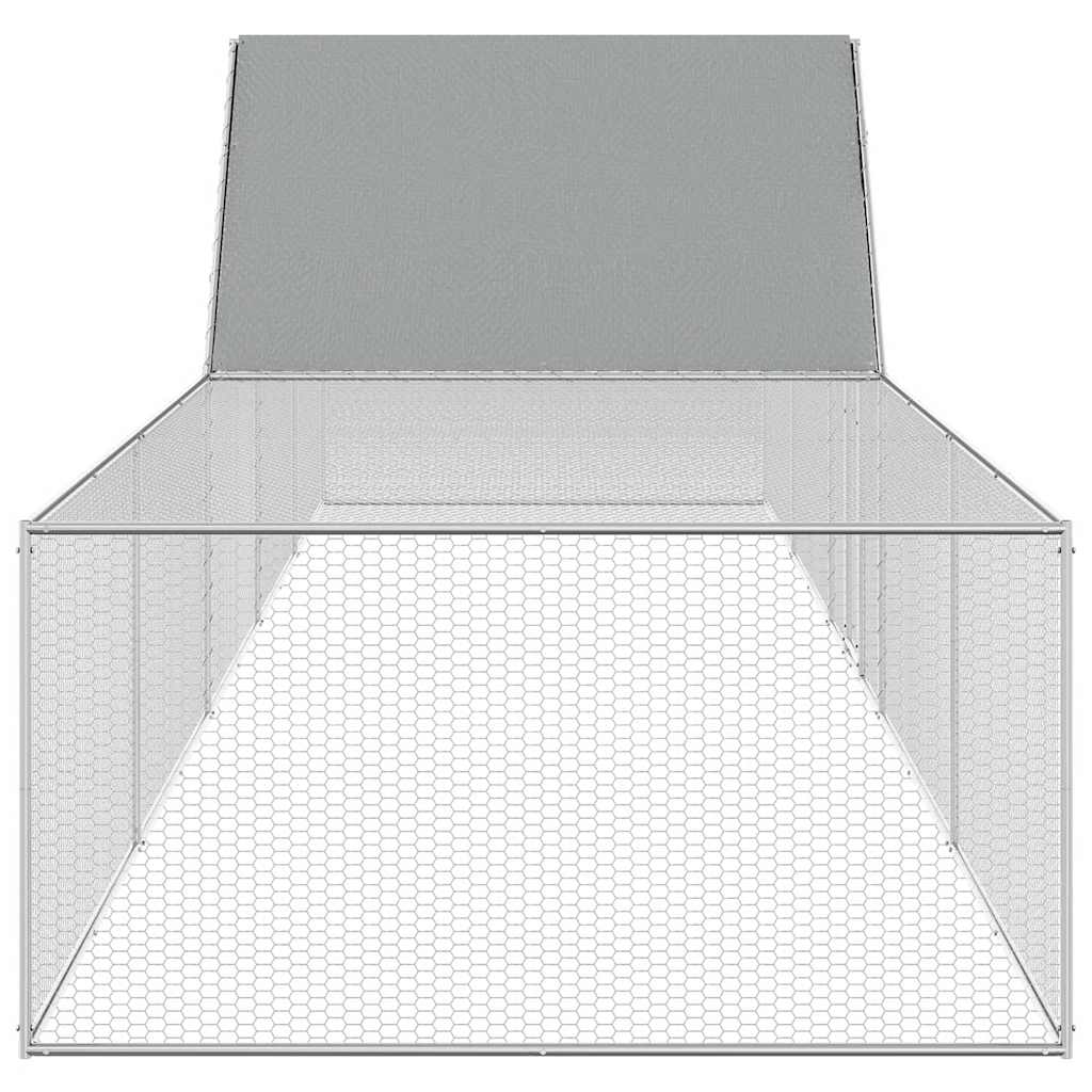 Hühnerstall 3x1x1,5 m Verzinkter Stahl