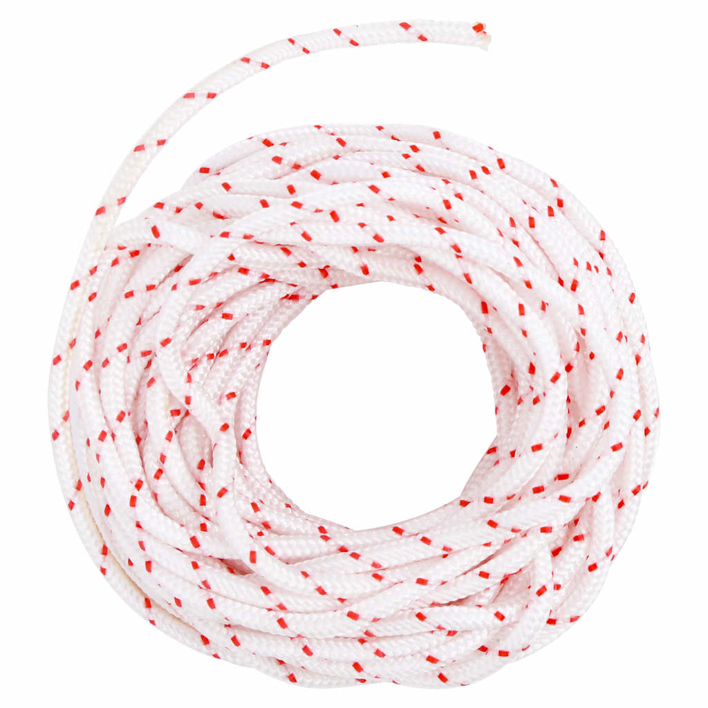 Starterseil Weiß und Rot Ø3 mm 10 m Nylon