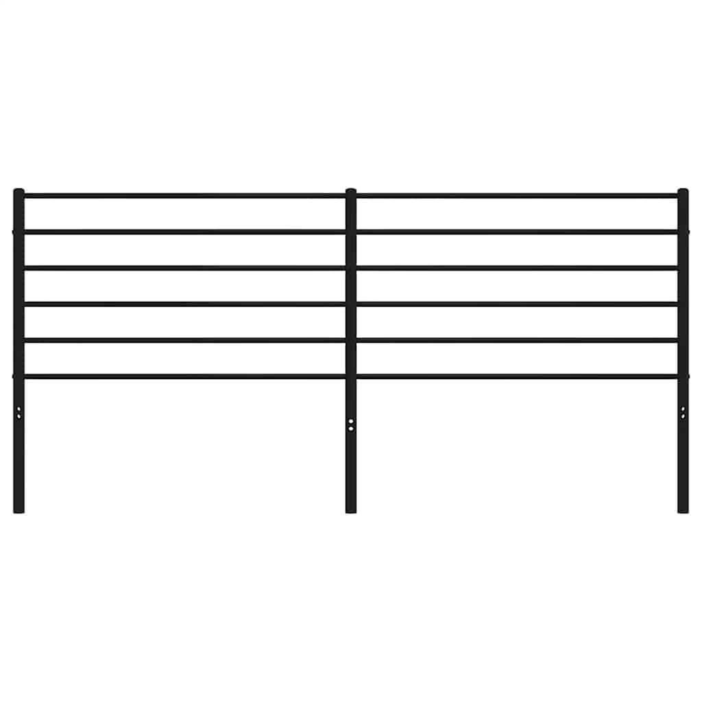 Ersatz-Kopfteil Metall Schwarz 80 cm
