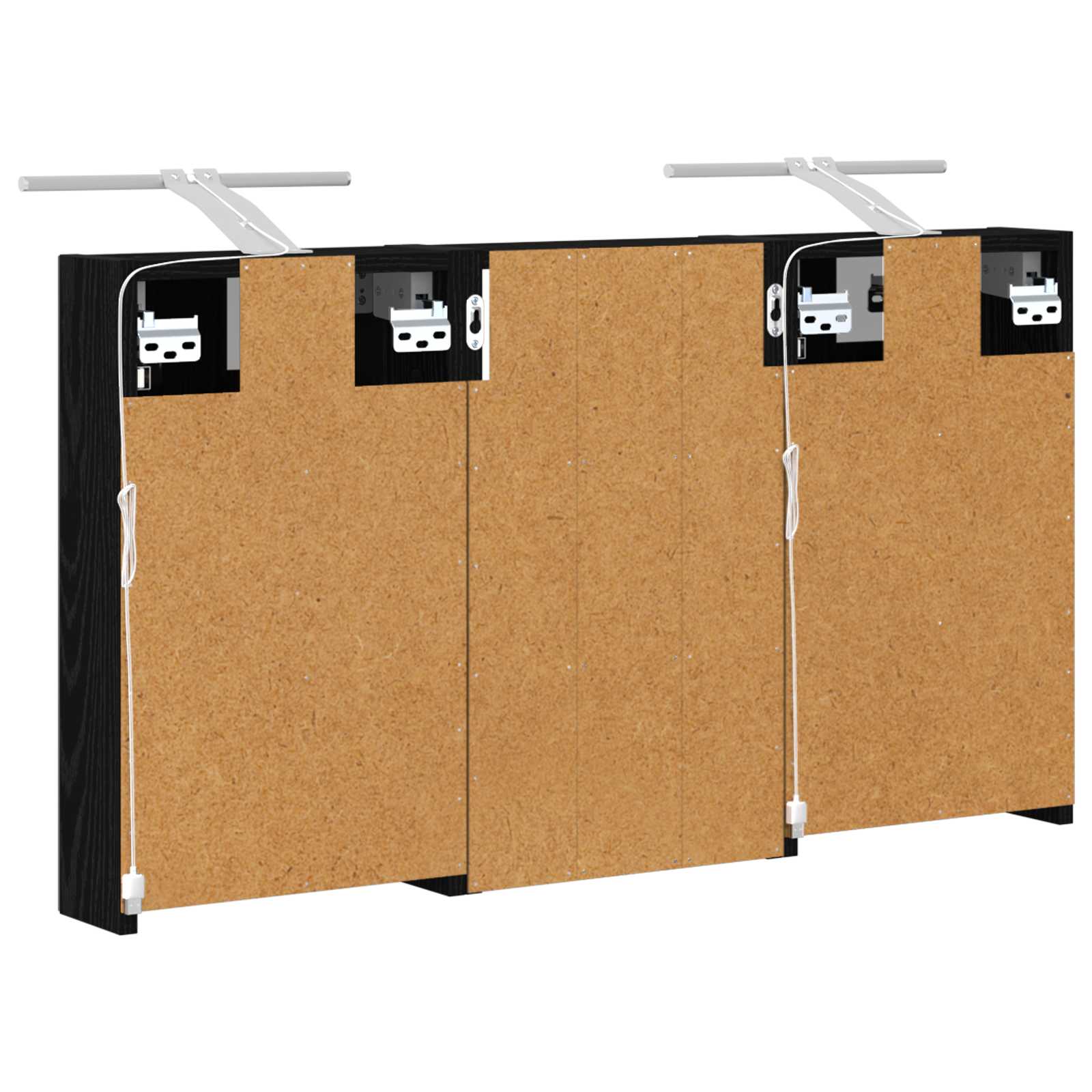 Badezimmerschrank-Set 3 pcs 80 x 10,5 x 50 cm Holzwerkstoff