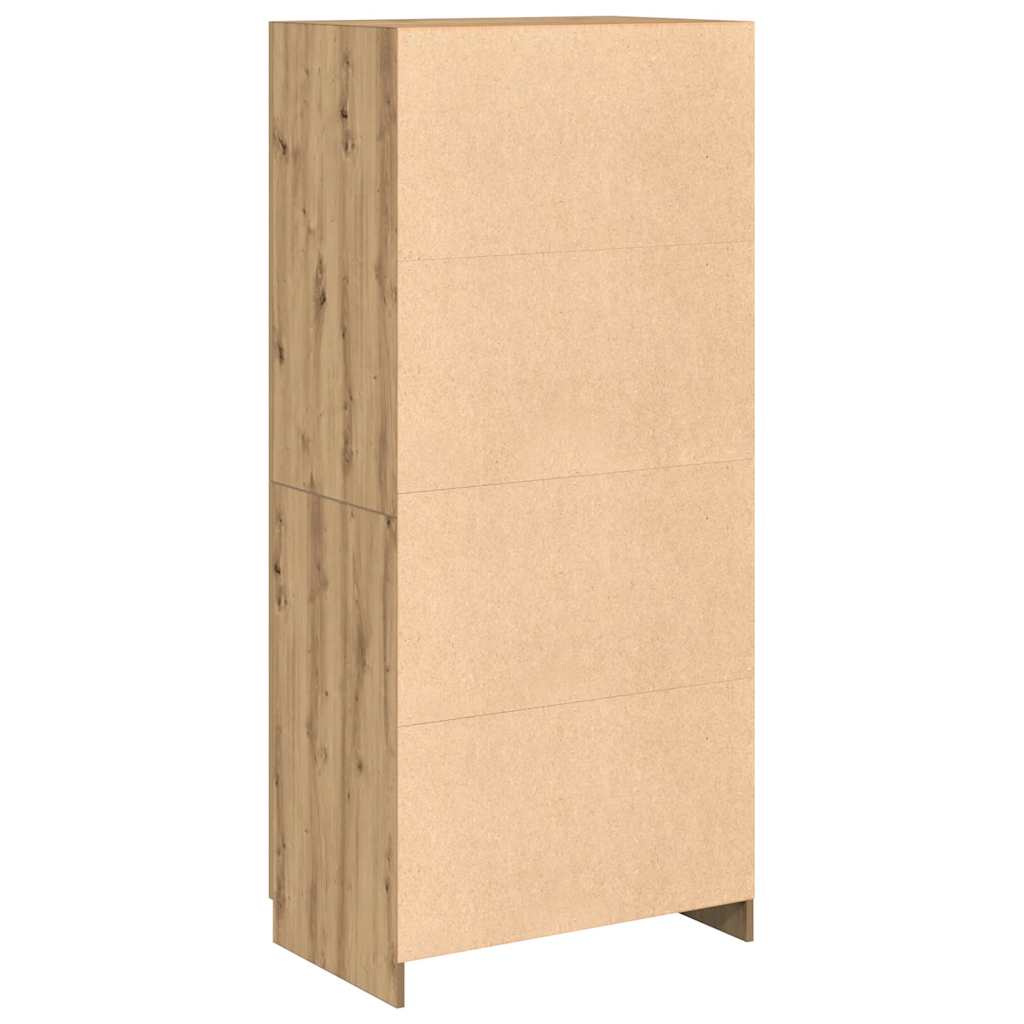 Kleiderschrank Weiß 80x52x180 cm Holzwerkstoff