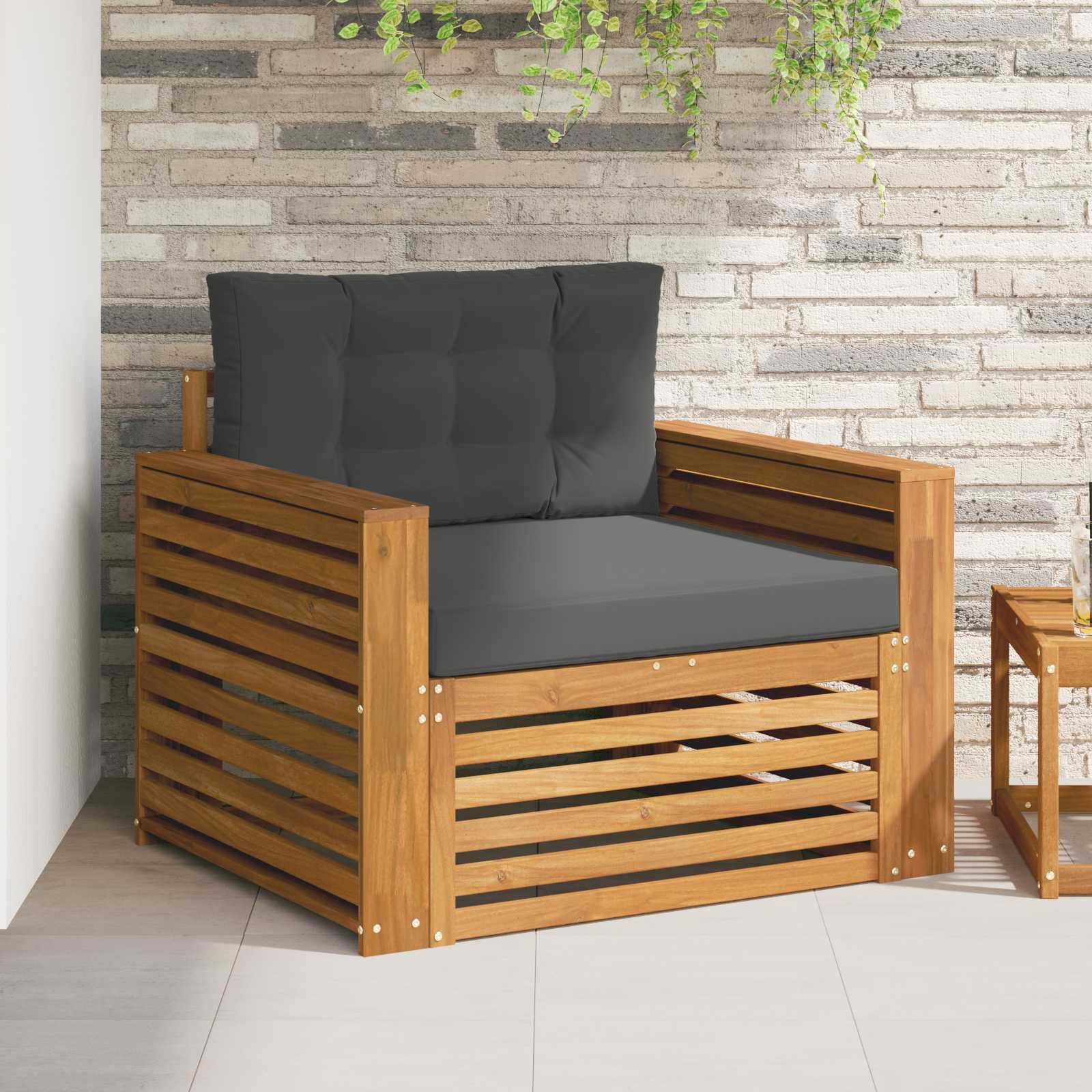 2 Stück Outdoor-Sofa Natur