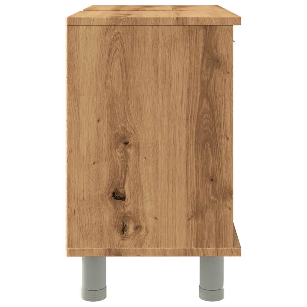 Badezimmerschrank Weiß 60x32x53,5 cm Holzwerkstoff