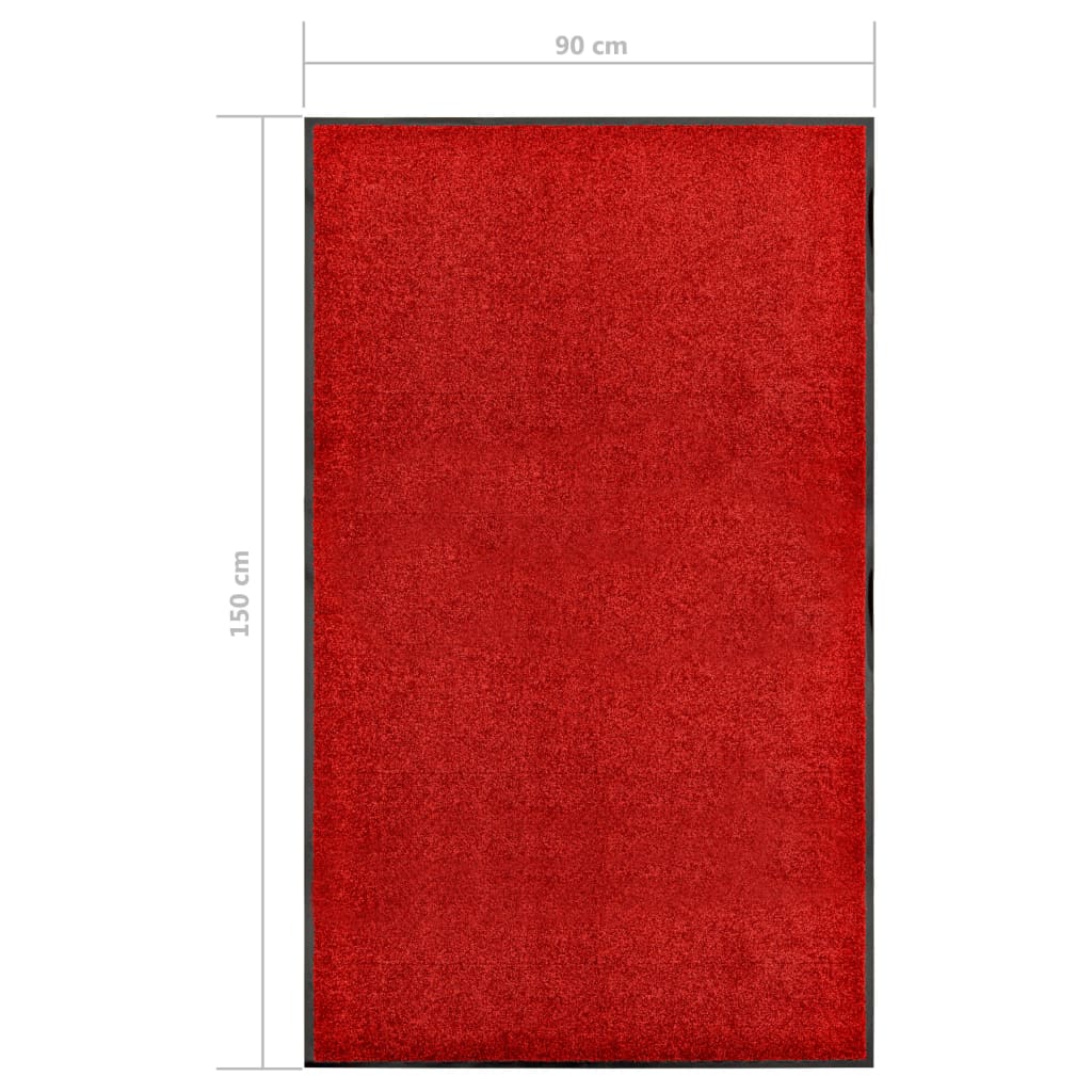Fußmatte Waschbar Anthrazit 120x180 cm