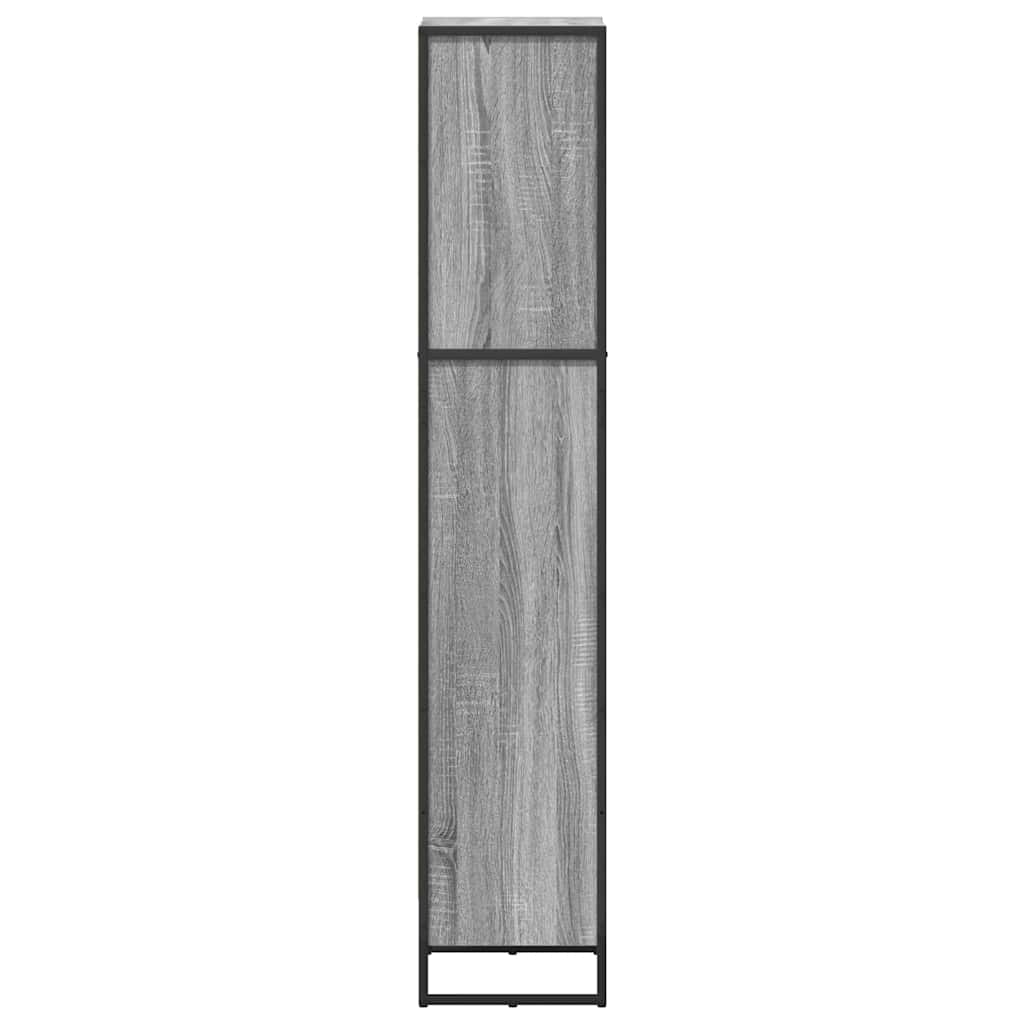 Bücherregal 2 pcs Schwarz Eichen-Optik 60 x 30 x 189,5 cm