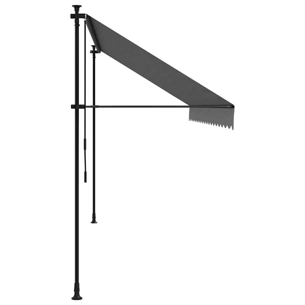Einziehbare Markise Handbetrieben 150 cm Anthrazit