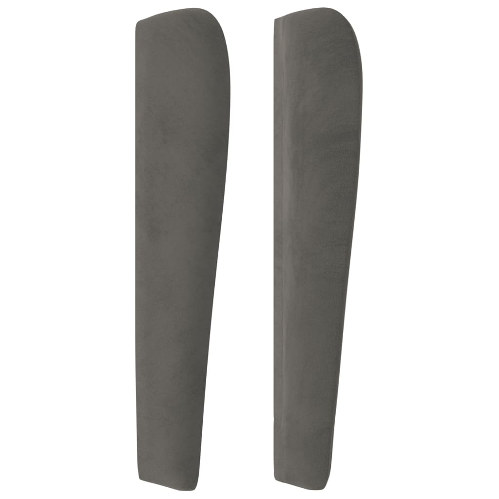 Kopfteil mit Ohren Dunkelblau 93x23x78/88 cm Samt
