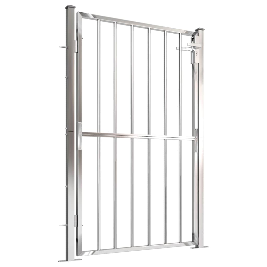 Gartentor 100 x 95 cm Edelstahl