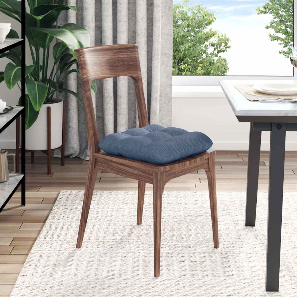 Sitzkissen 4 pcs Hellgrau 40 x 40 cm Cordstoff
