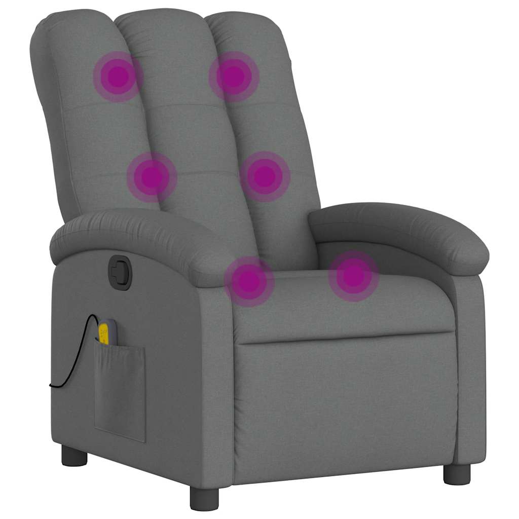 Relaxsessel Elektrisch Hellgrau Stoff