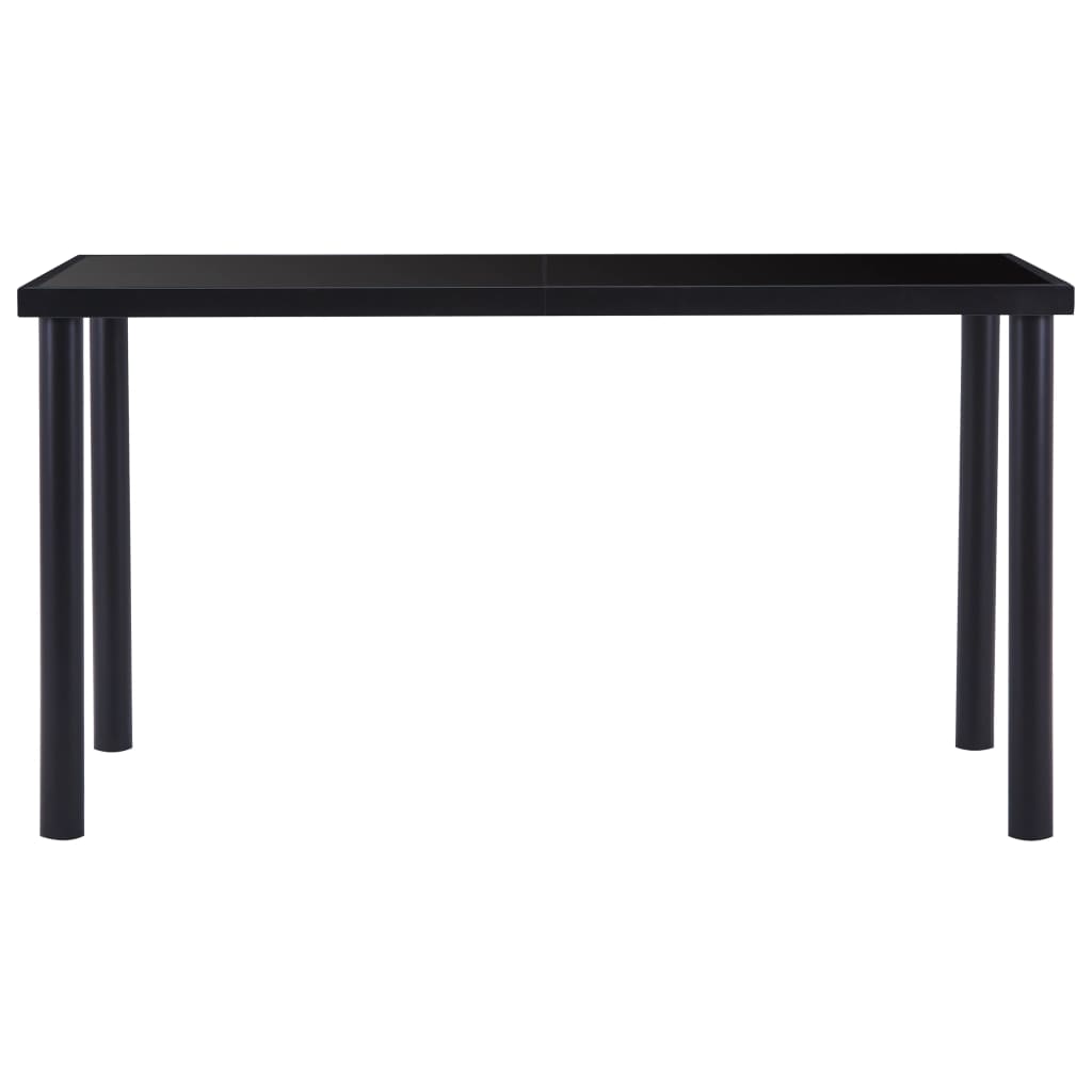 Esstisch Schwarz 120 x 60 x 75 cm Hartglas