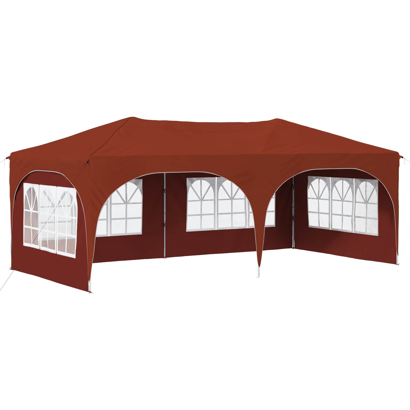Pop-up Partyzelt 575 x 288 x 245 cm Creme Oxford-Stoff