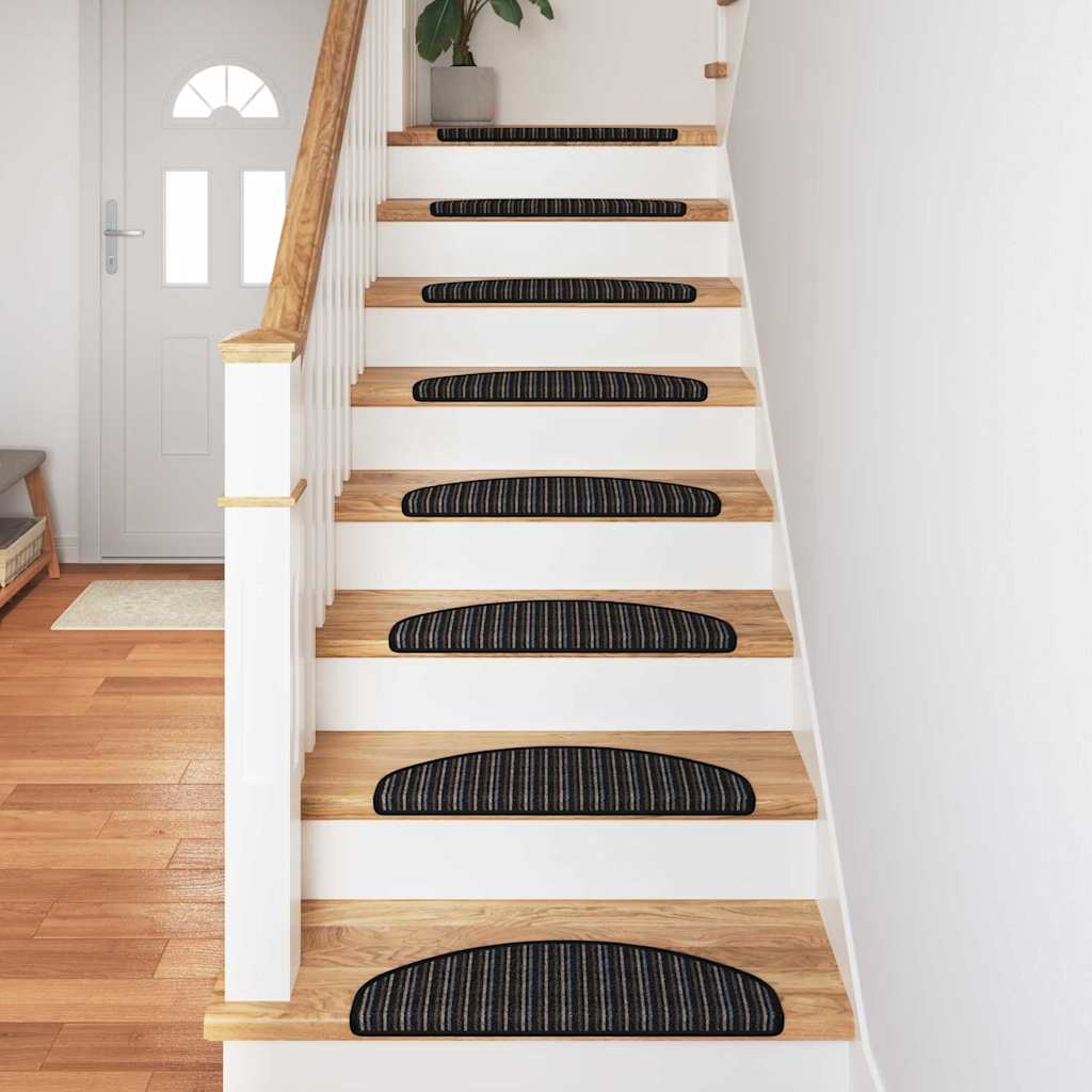 Selbstklebende Treppenschoner 15 pcs Anthrazit 56 x 17 x 3 cm