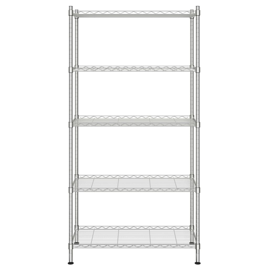 Lagerregal mit 3 Böden 60x35x76 cm Schwarz 150 kg