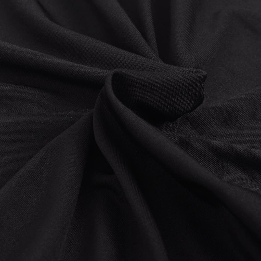 Stretch-Sofahusse Schwarz Polyester-Jersey