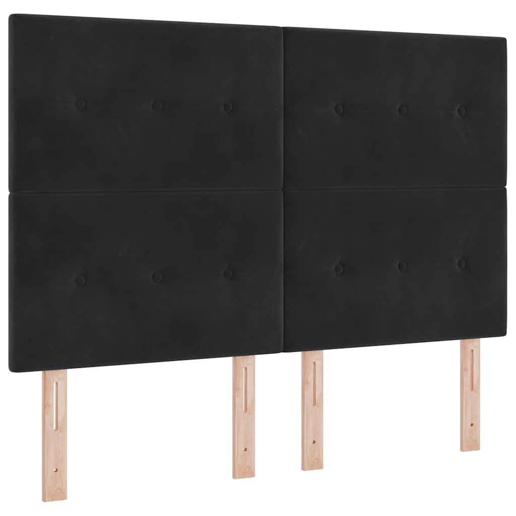 Kopfteil Hellgrau 80 cm Samt