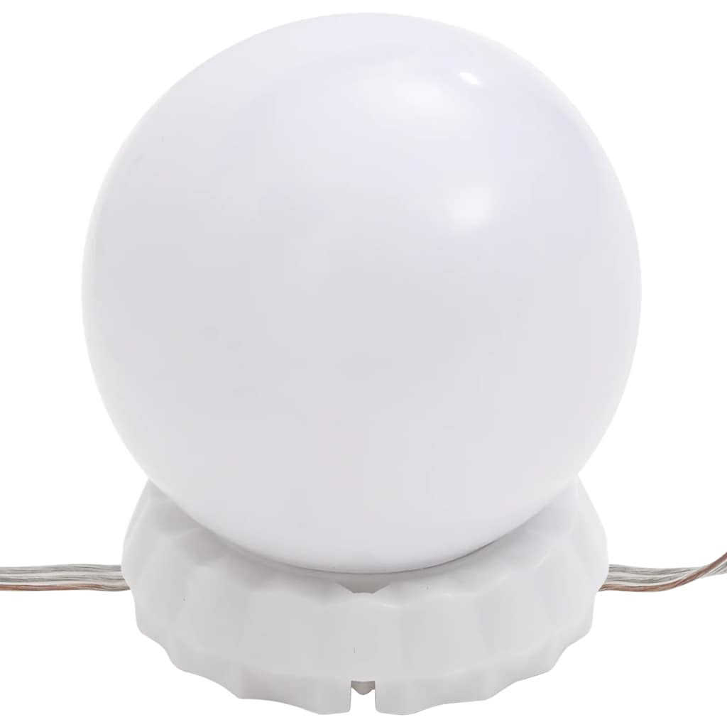 Spiegel mit LED-Leuchten 60x30 cm Glas Oval