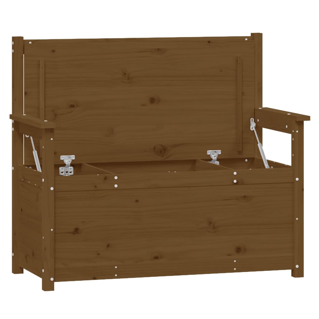 Sitzbank 112,5x51,5x96,5 cm Massivholz Kiefer