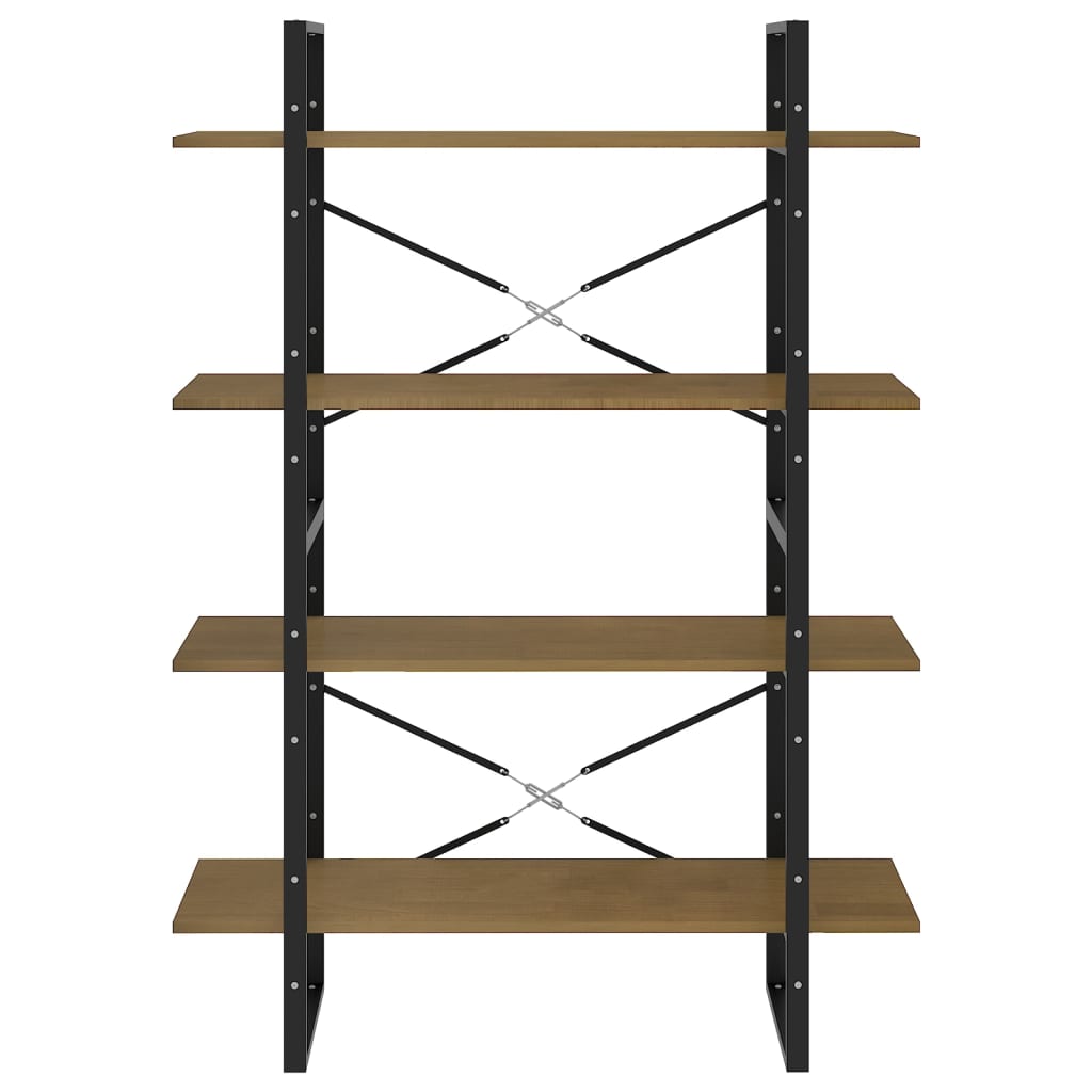 Bücherregal 2 Fächer Weiß 100x30x70 cm Holzwerkstoff
