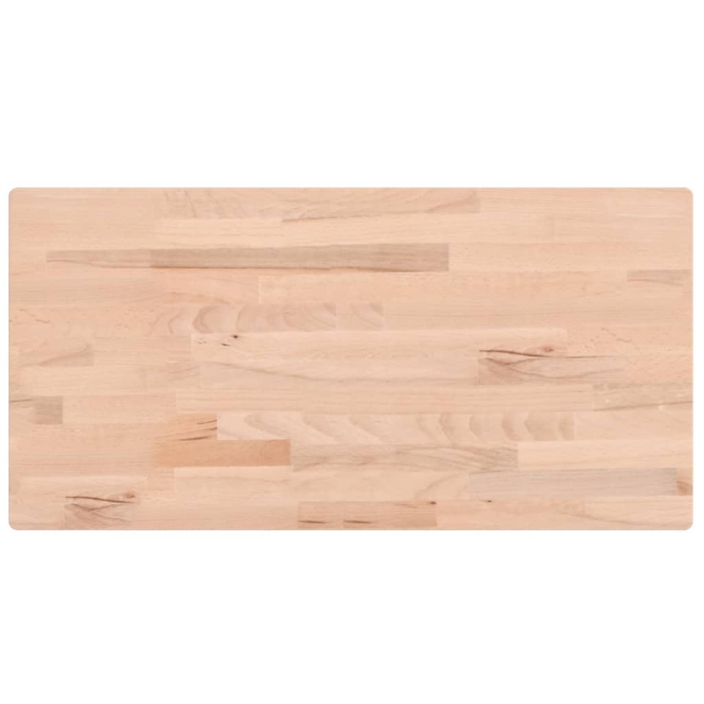 Tischplatte 80x40x1,5 cm Rechteckig Massivholz Buche