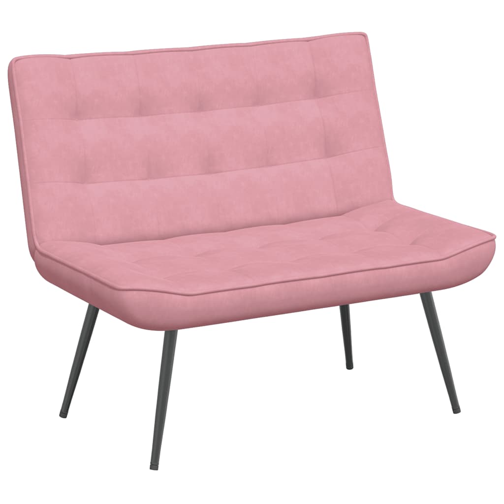 Sitzbank Hellgrau 110x74x84 cm Samt