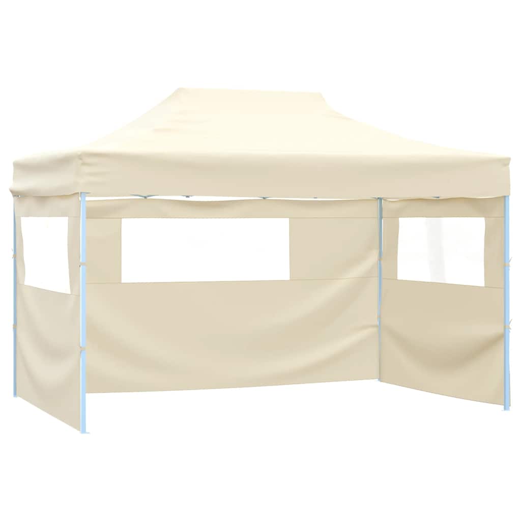 Faltzelt Pop-Up mit 4 Seitenteilen 3x4,5 m Blau