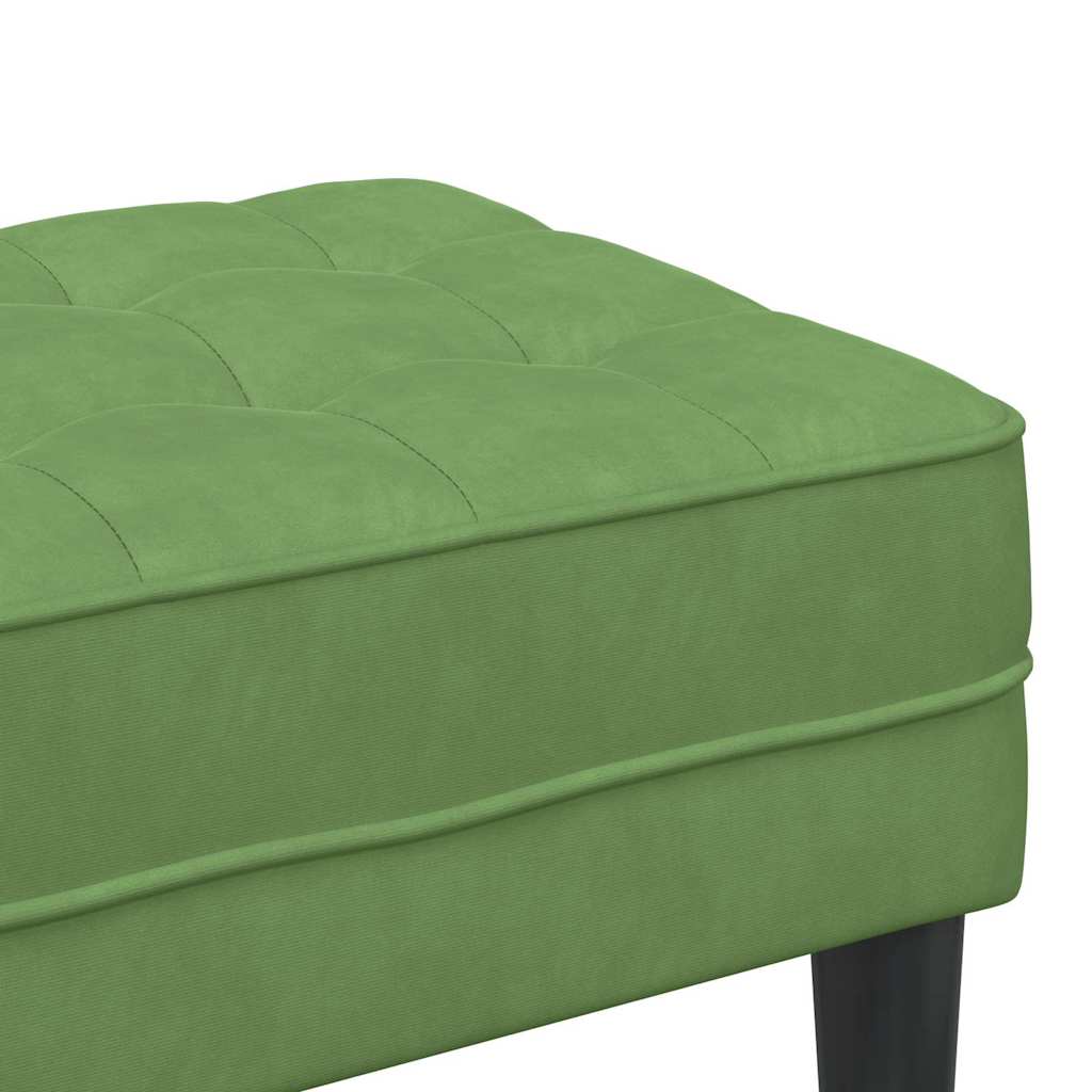 Bank mit Kissen Hellgrau 113 x 57 x 39 cm Samt