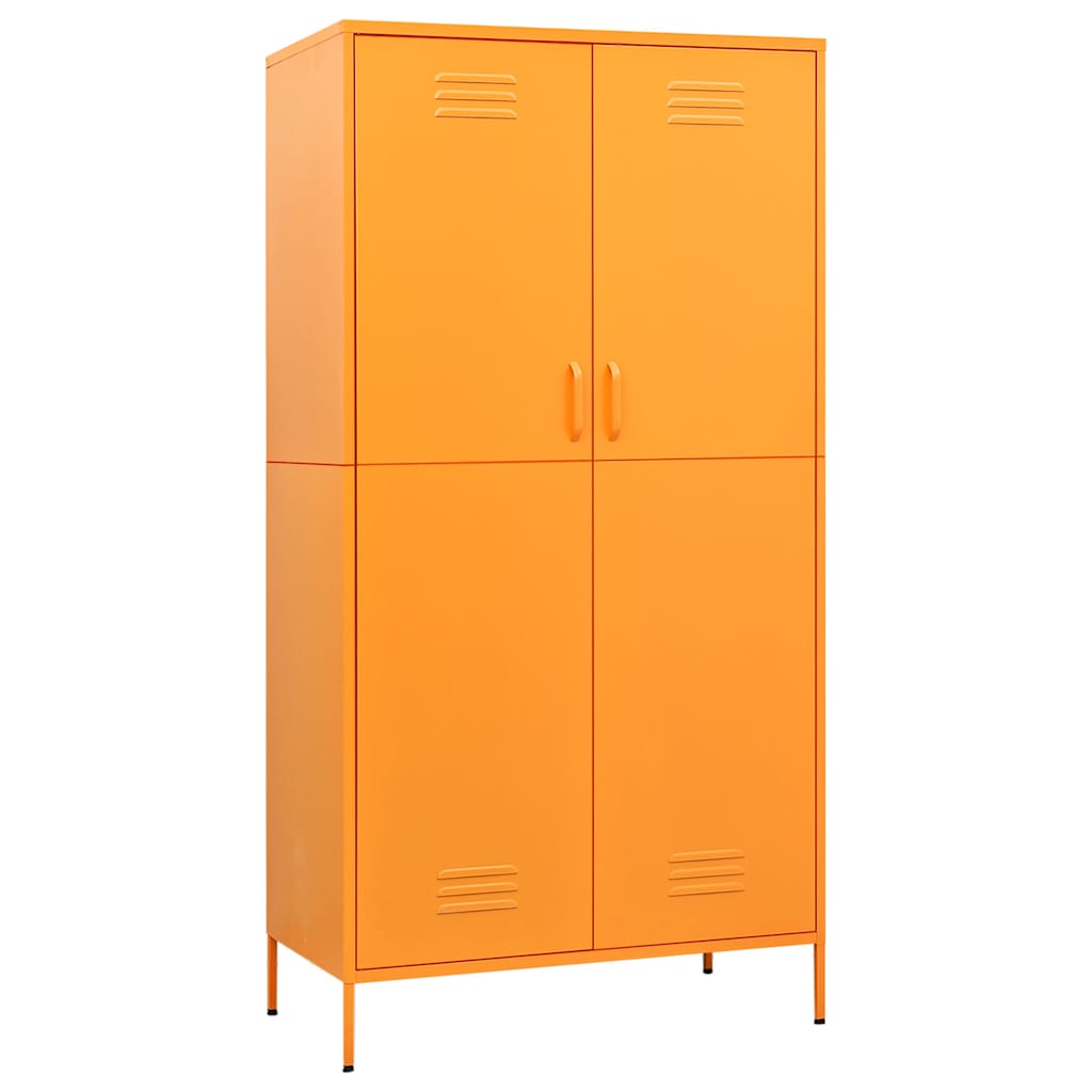 Kleiderschrank Olivgrün 90x50x180 cm Stahl