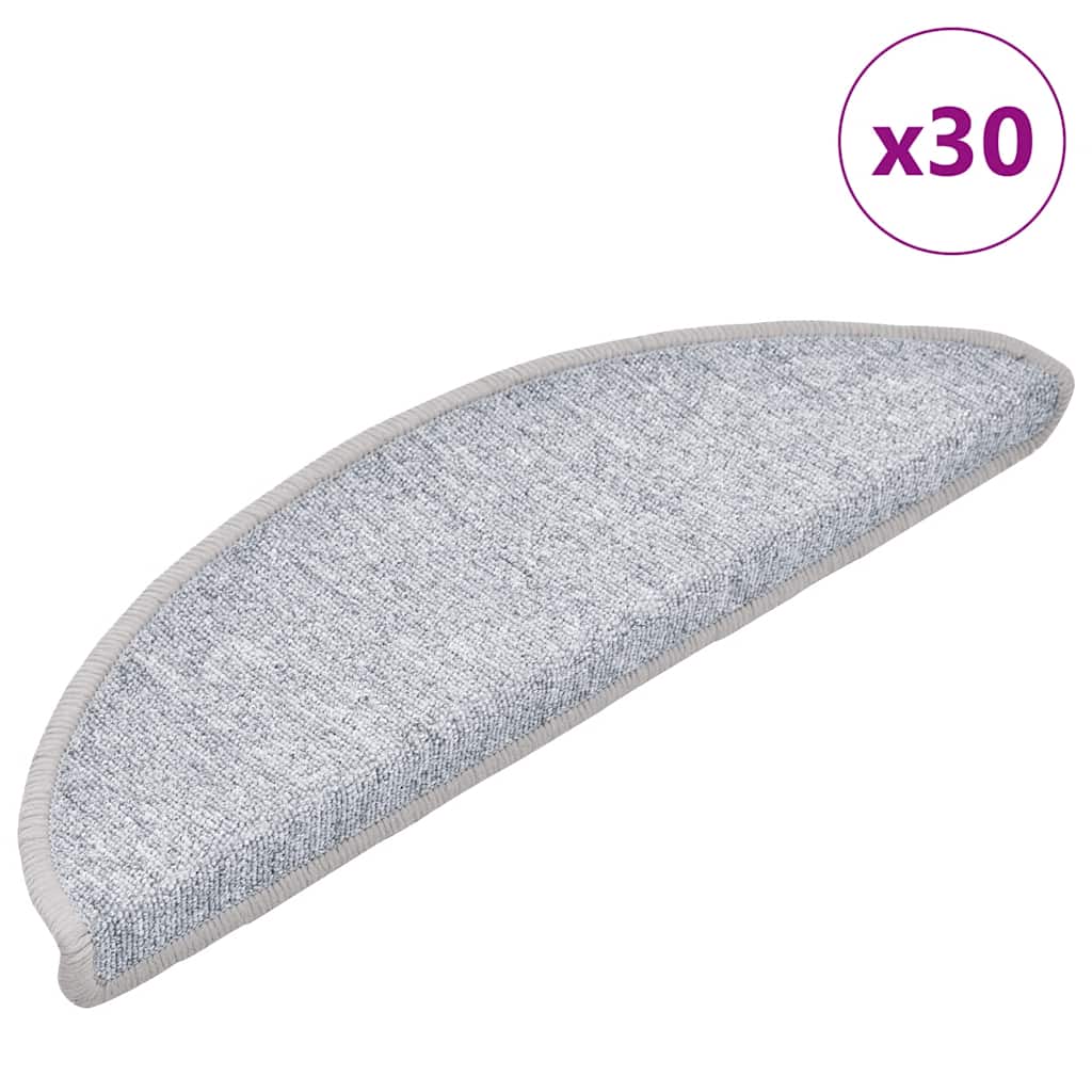 Stufenmatten 15 Stk. 56x17x3 cm Anthrazit Halbrund
