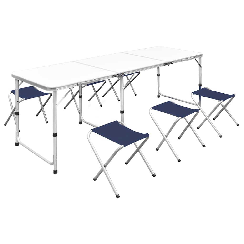 Campingtisch Klappbar Höhenverstellbar Aluminium 120x60 cm