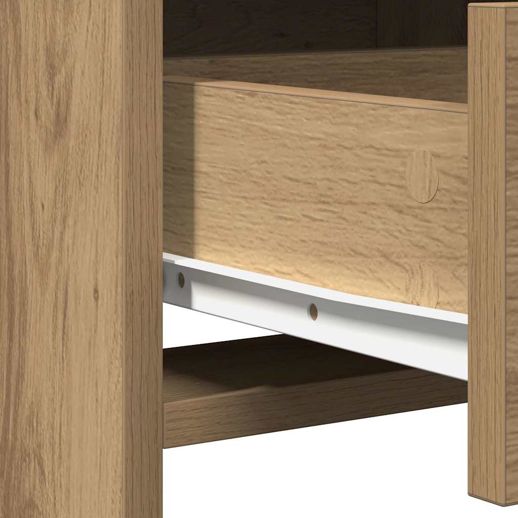 Schminktisch mit Spiegelbeleuchtung 2 pcs Weiß Holzwerkstoff