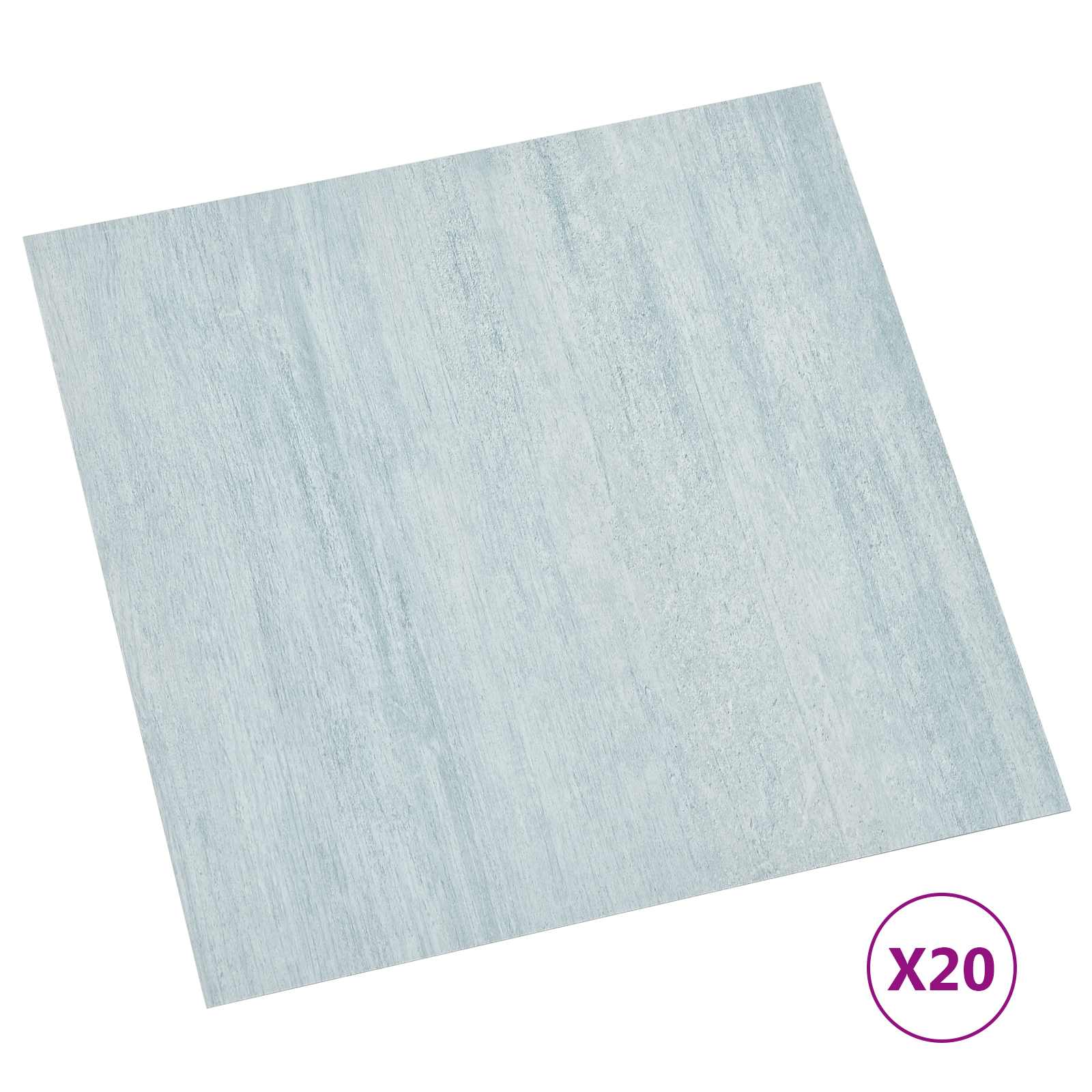 Selbstklebende Bodenplanken 30,5 x 30,5 cm 20 pcs PVC Betongrau
