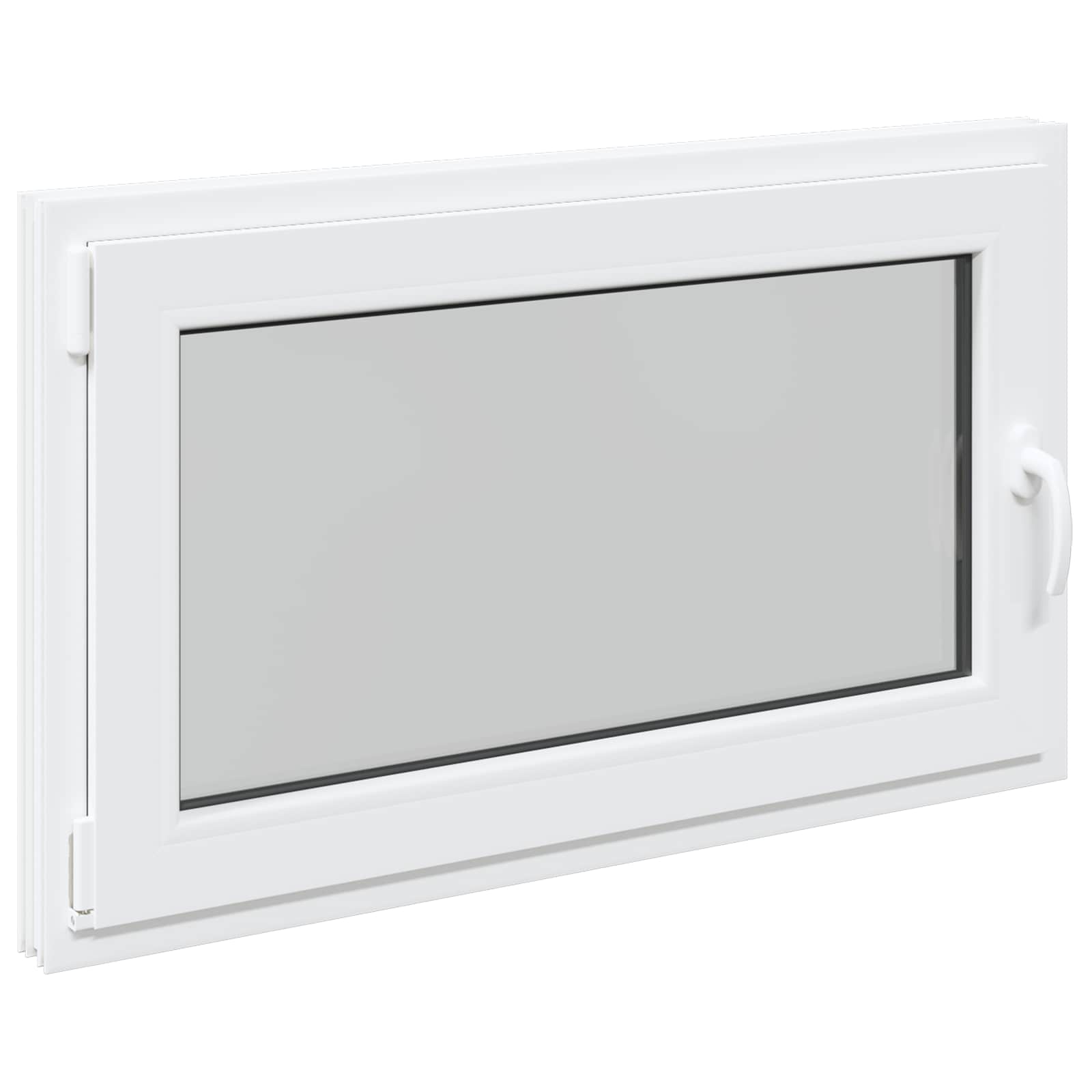 Kellerfenster RISOR 50 x 50 cm PVC und Glas Weiß