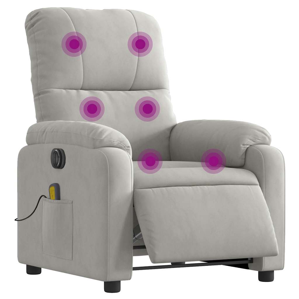Relaxsessel Elektrisch Braun Mikrofasergewebe