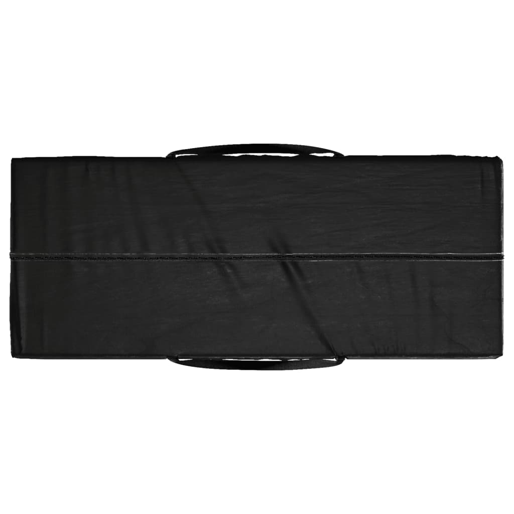 Aufbewahrungstasche für Gartenkissen 2 Stk. Schwarz 135x40x55cm