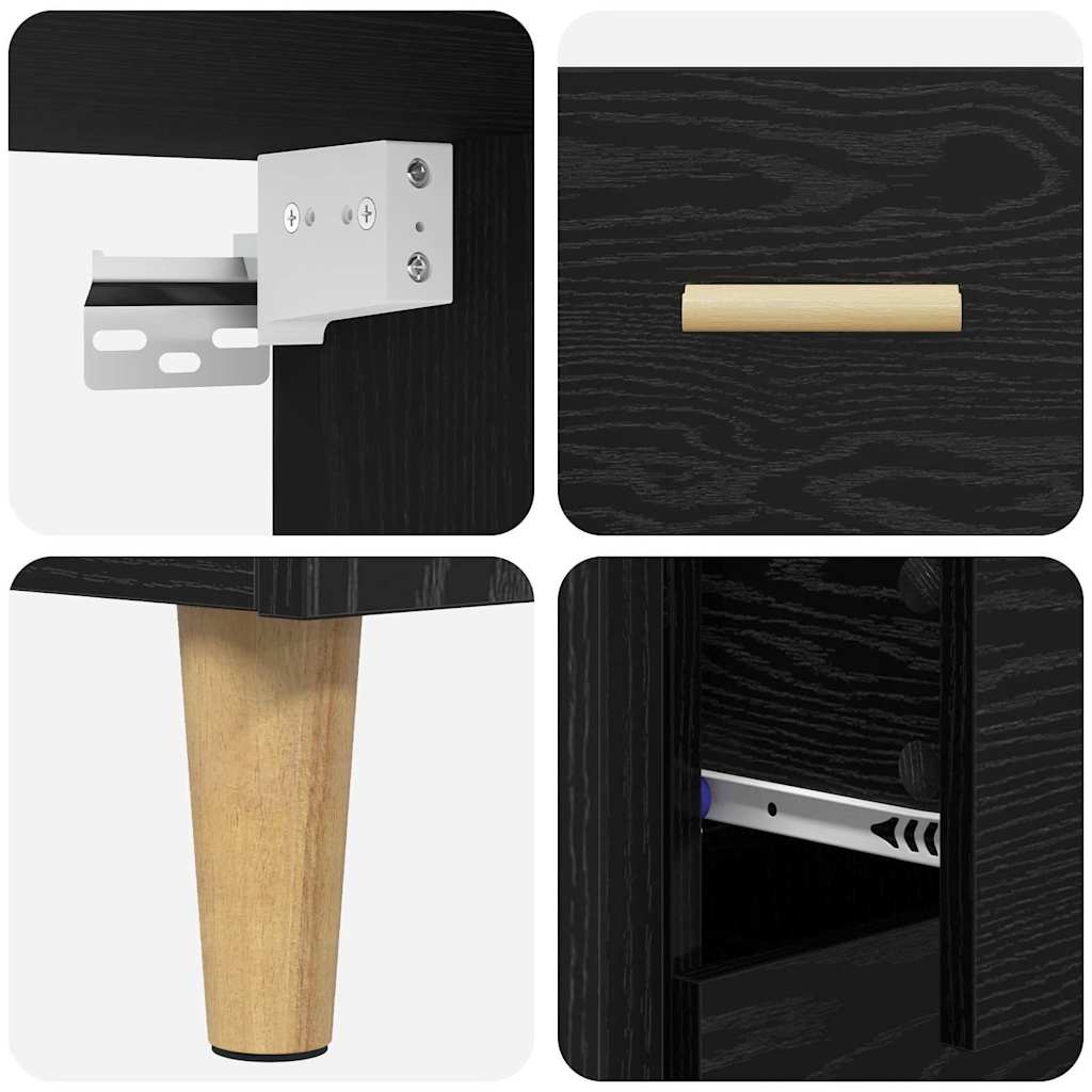 Highboard Altholz 69,5 x 32,5 x 180 cm Holzwerkstoff